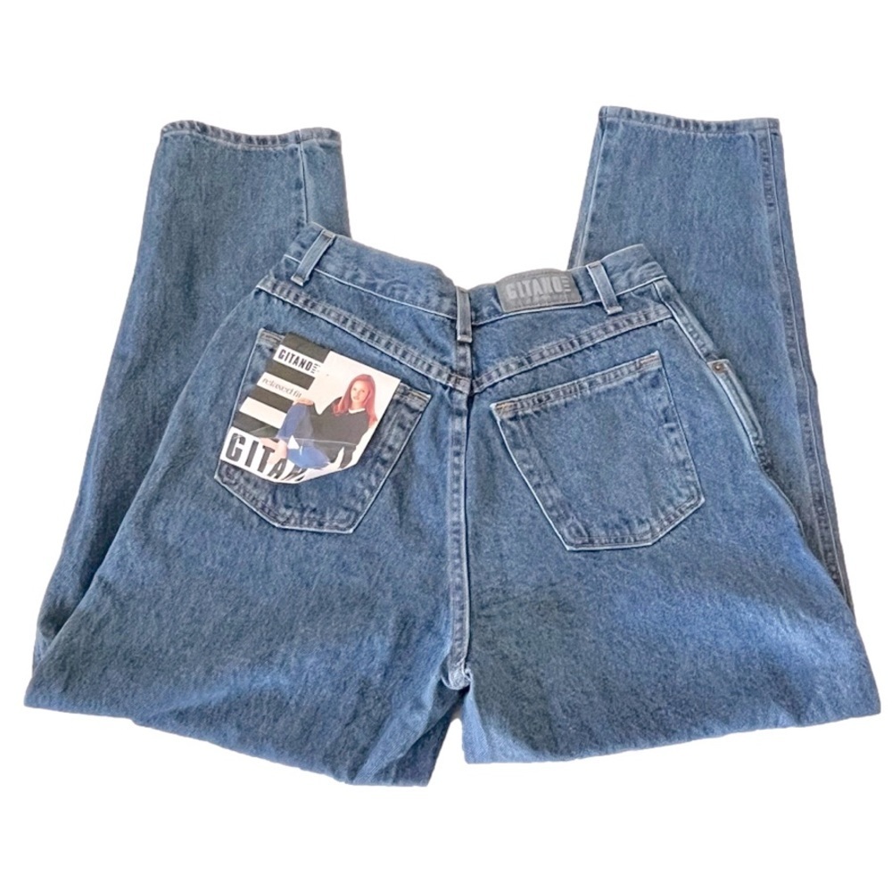 Gitano Vintage Deadstock High Waisted Relaxed Fit MomJeans Size 14 Petite - Picture 3 of 7